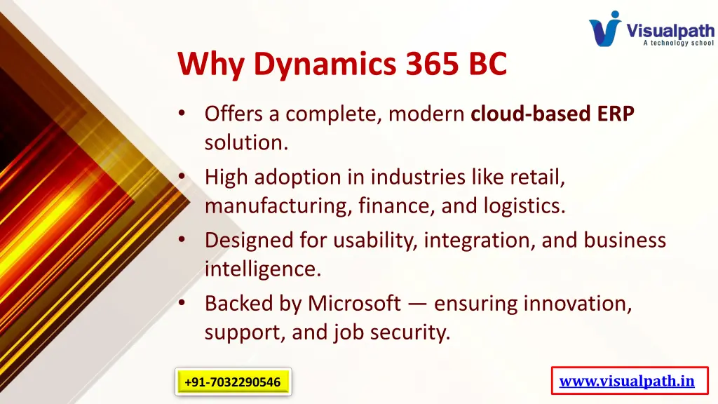 why dynamics 365 bc