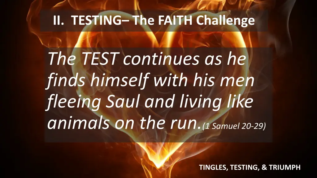 ii testing the faith challenge 1