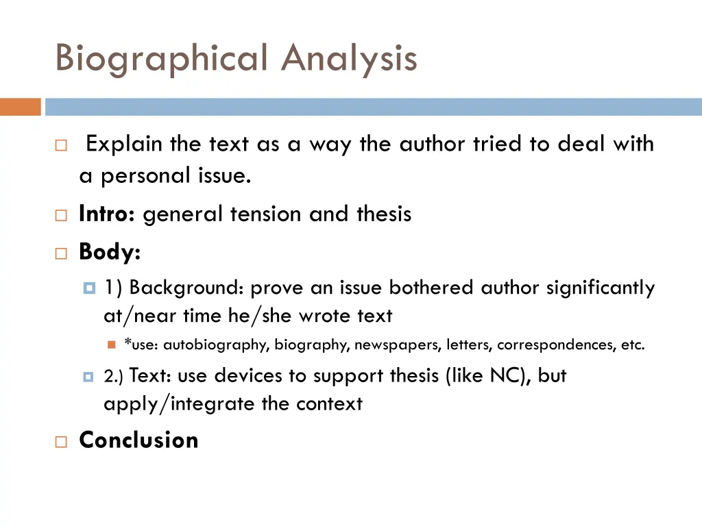 biographical analysis
