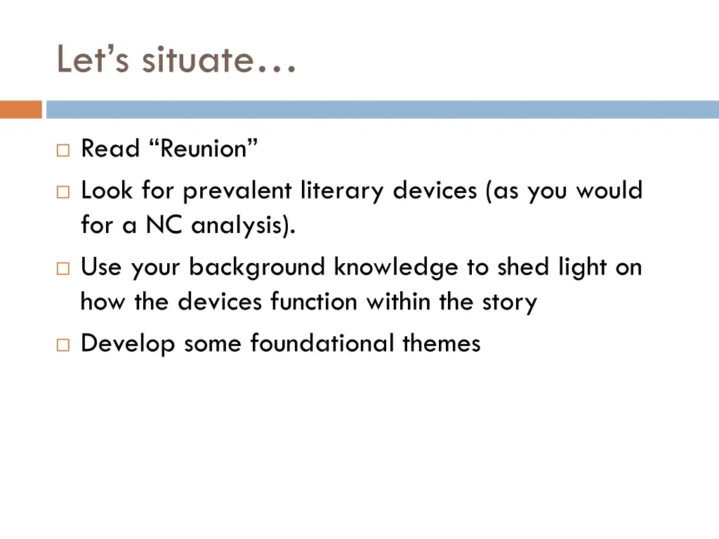 let s situate