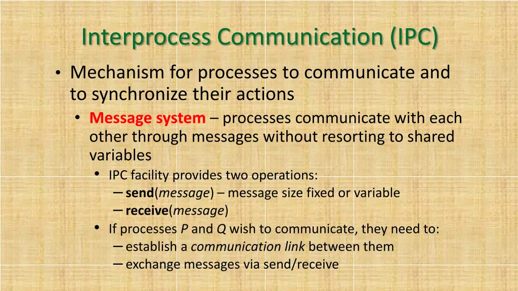 interprocess communication ipc