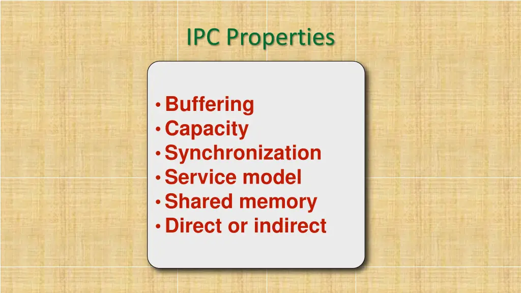 ipc properties
