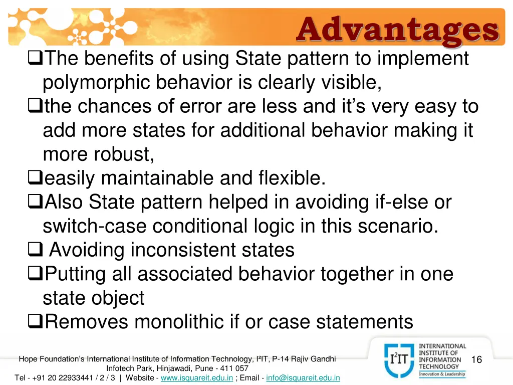 advantages