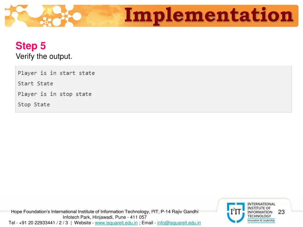 implementation 6