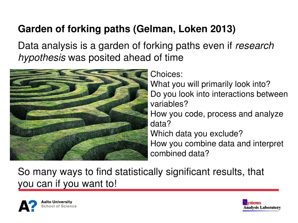 garden of forking paths gelman loken 2013