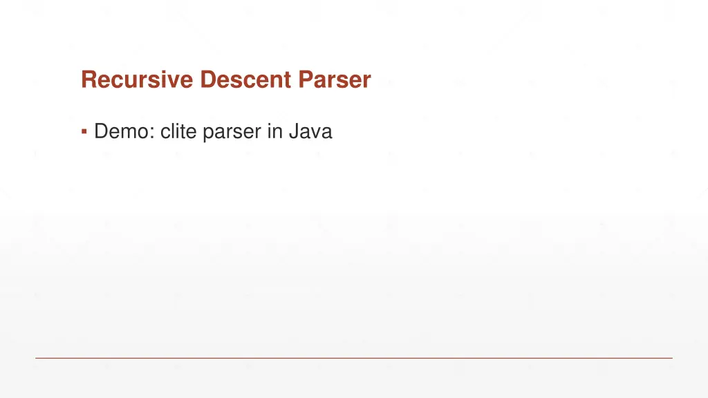 recursive descent parser 3