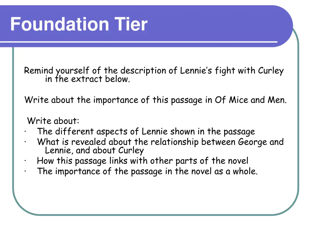 foundation tier