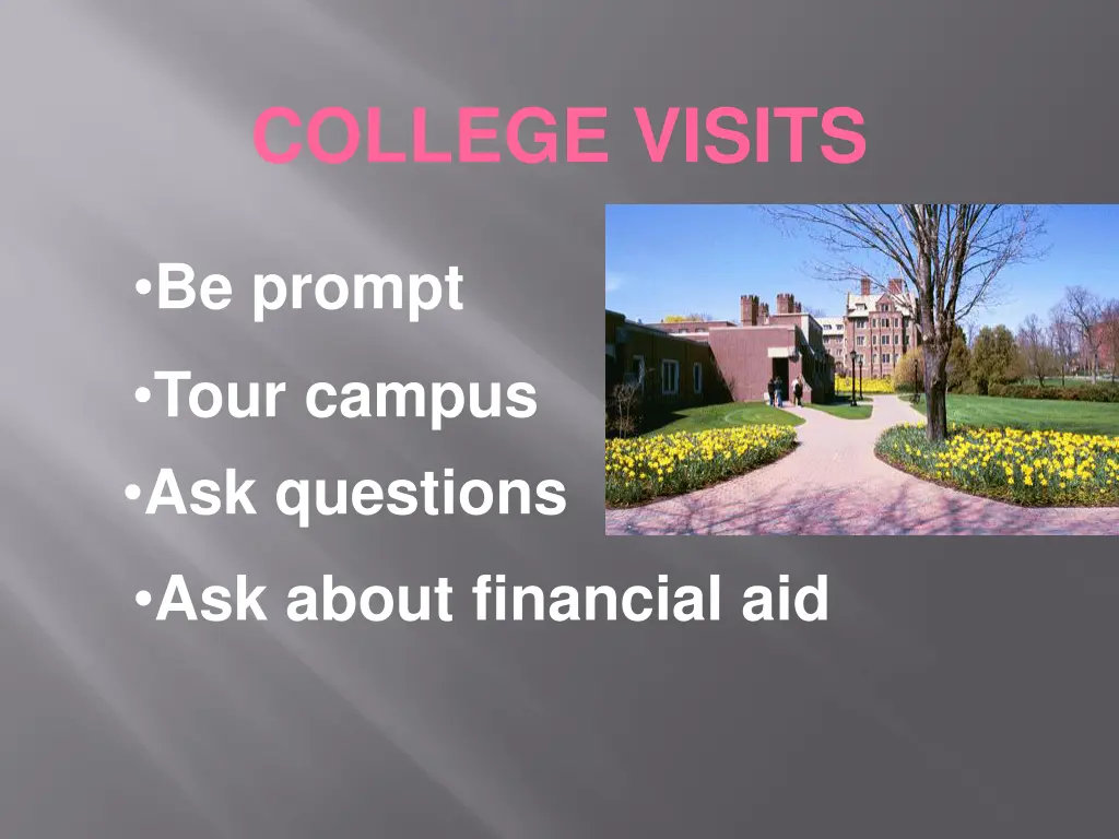 college visits