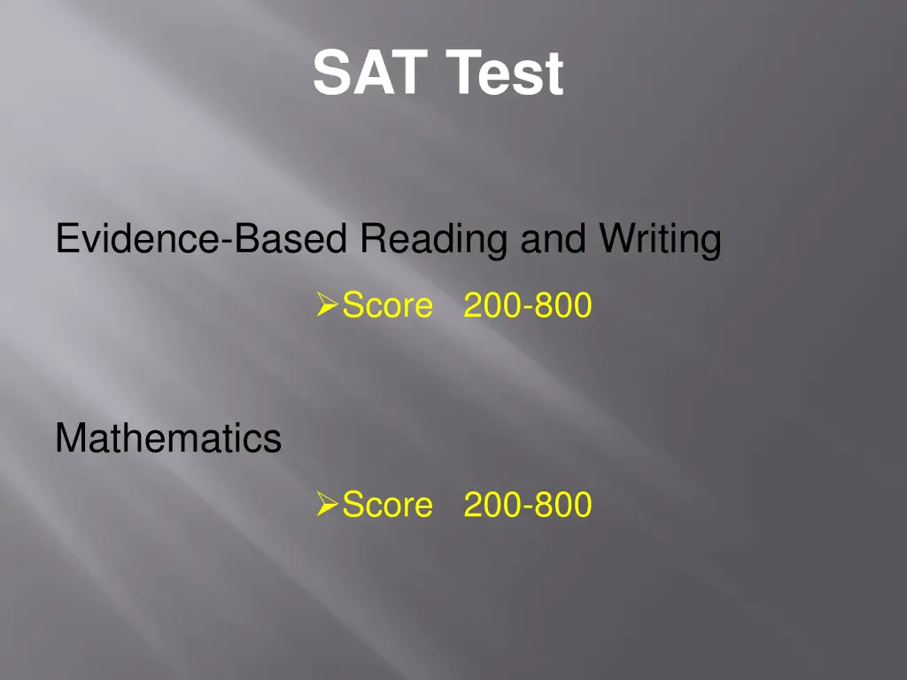 sat test 1