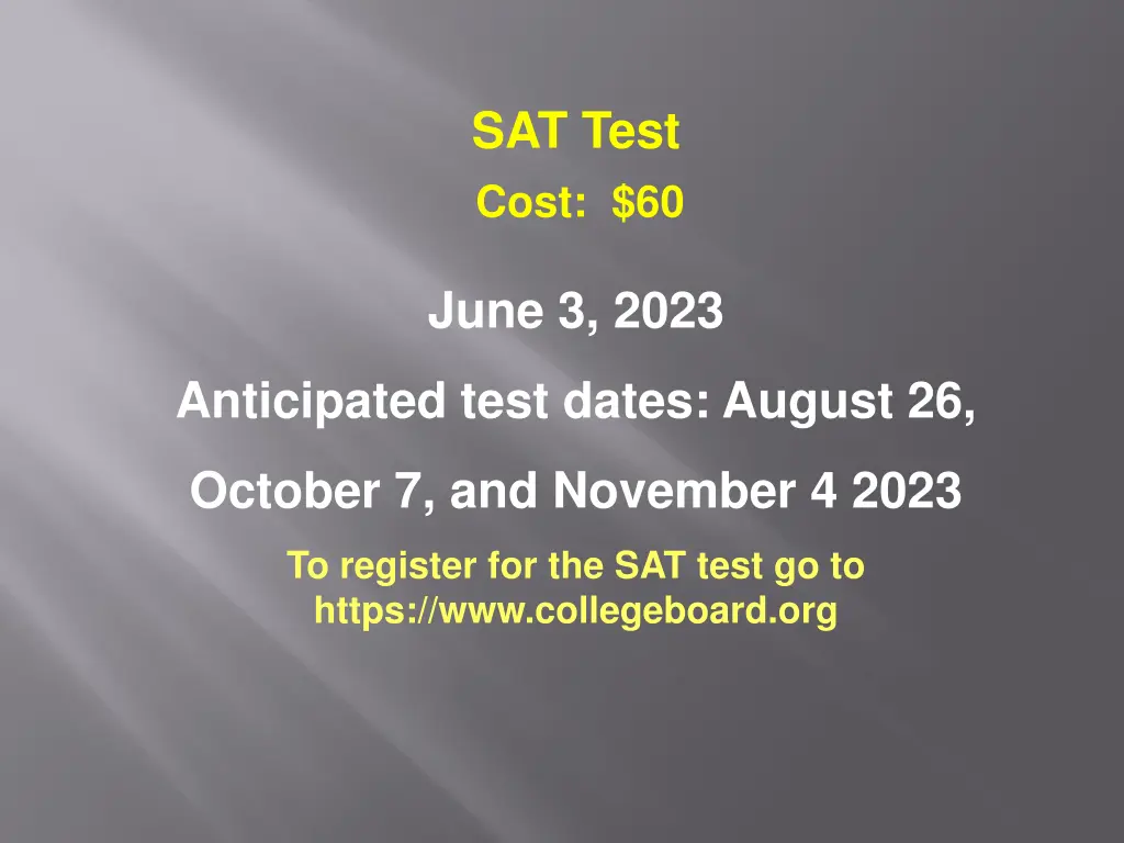 sat test cost 60