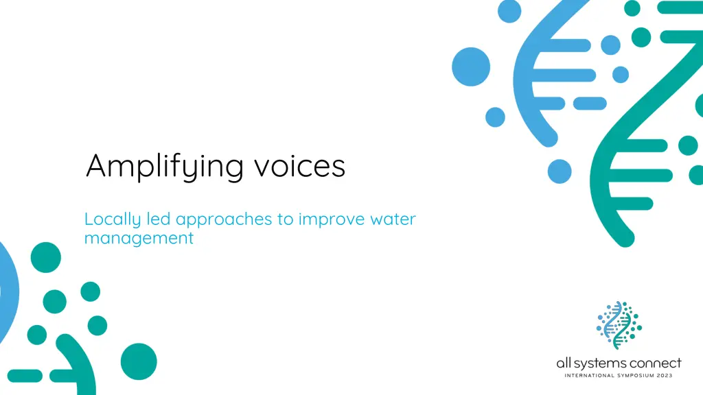 amplifying voices