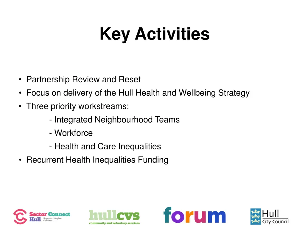 key activities