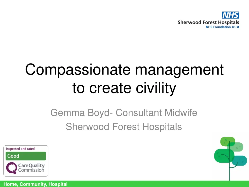 compassionate management to create civility
