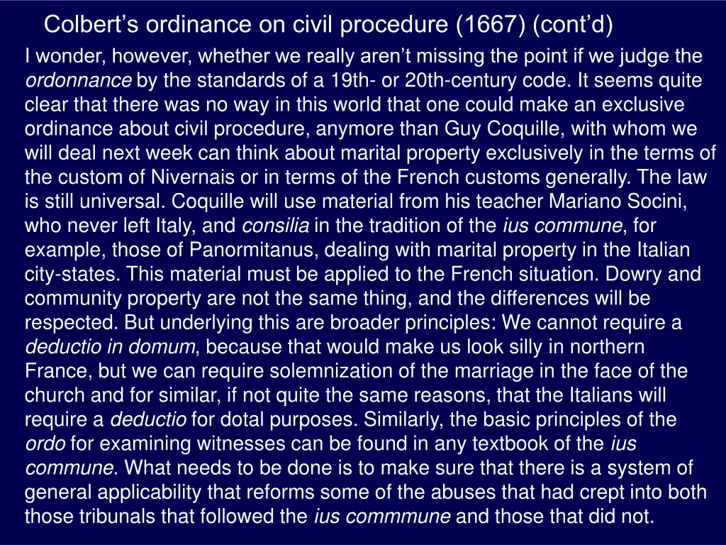 colbert s ordinance on civil procedure 1667 cont 2
