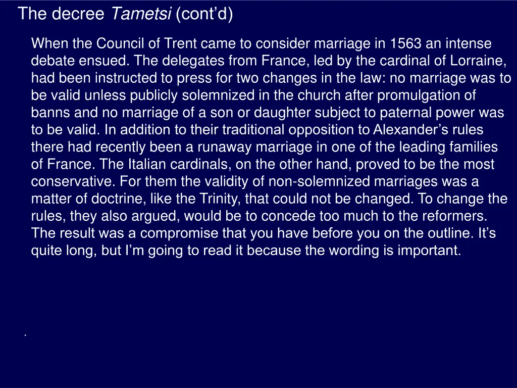 the decree tametsi cont d 1