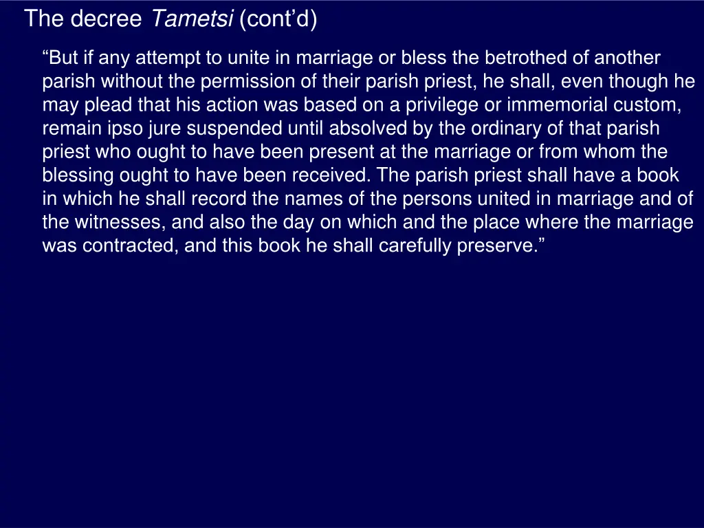 the decree tametsi cont d 6