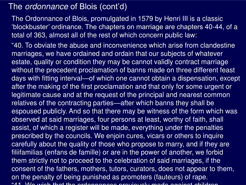 the ordonnance of blois cont d the ordonnance