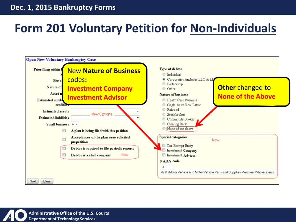 dec 1 2015 bankruptcy forms 7
