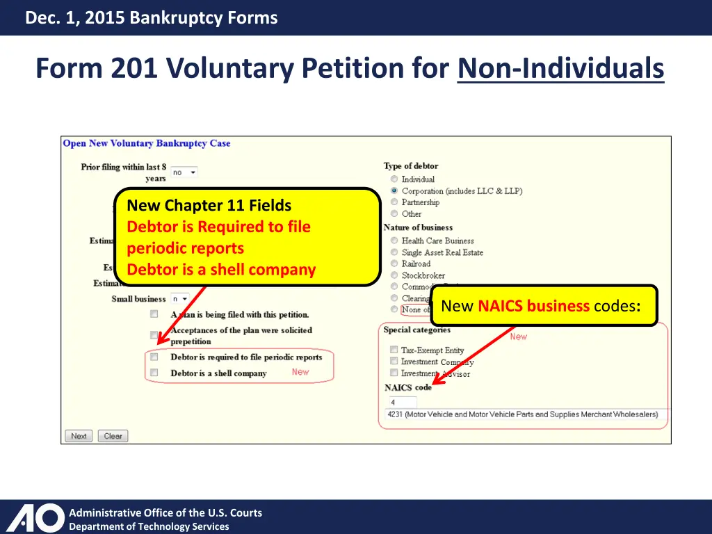 dec 1 2015 bankruptcy forms 8