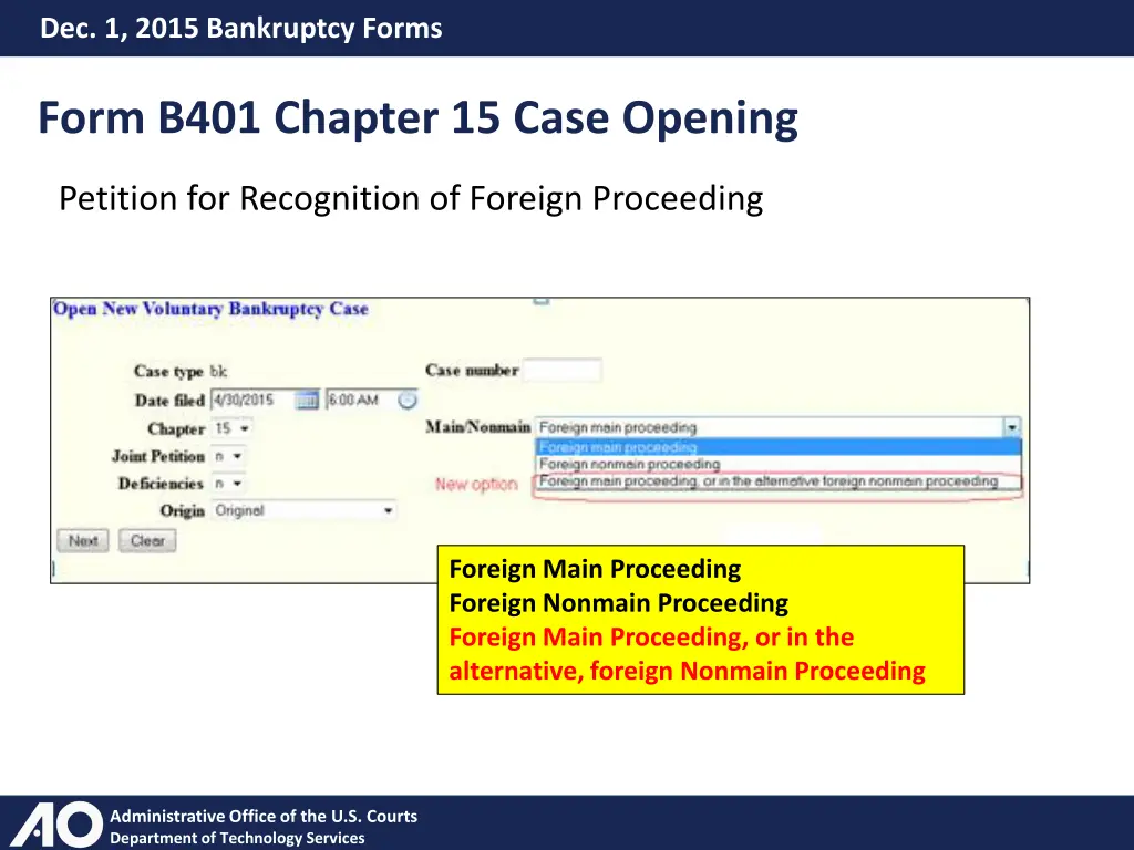 dec 1 2015 bankruptcy forms 9