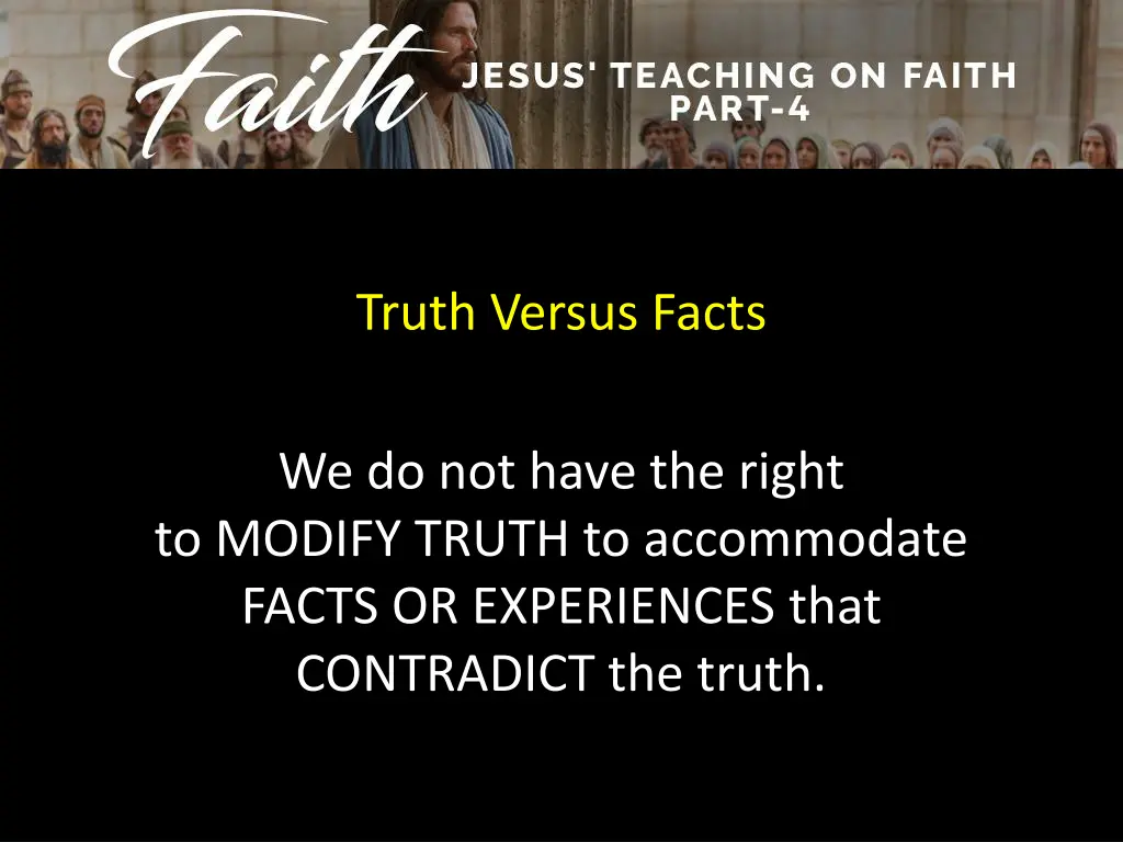 truth versus facts