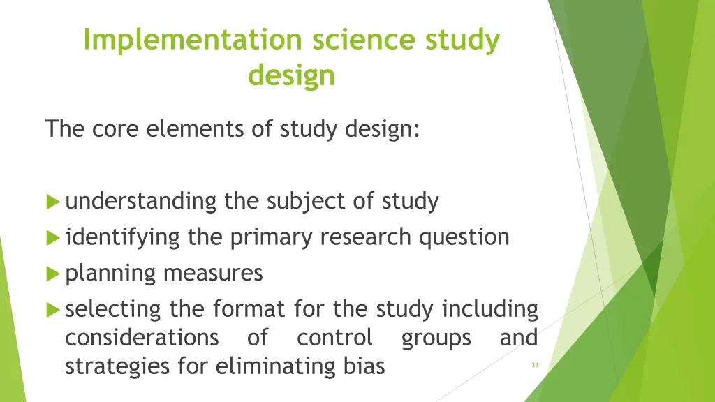 implementation science study design