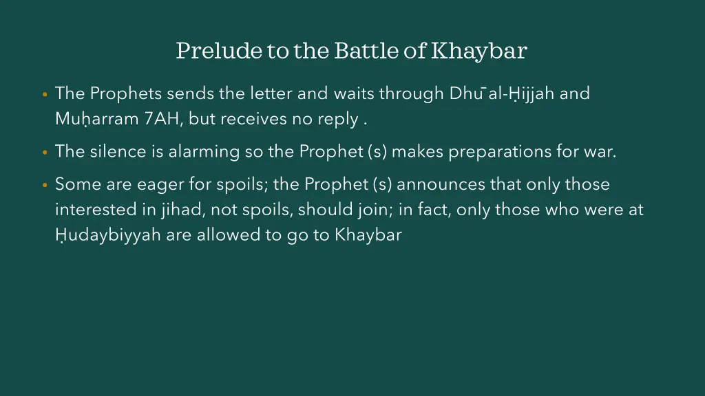 prelude to the battle of khaybar 12