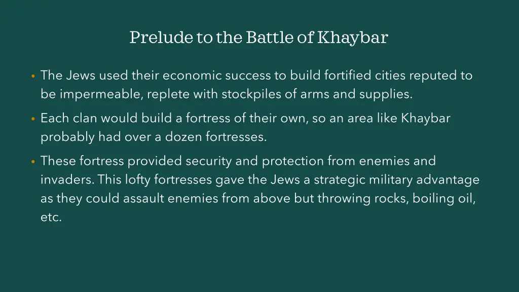 prelude to the battle of khaybar 4