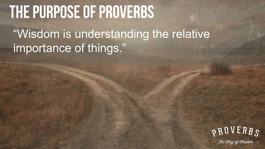 wisdom is understanding the relative importance