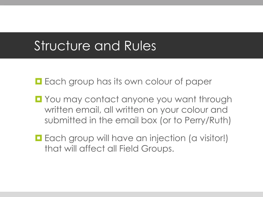 structure and rules