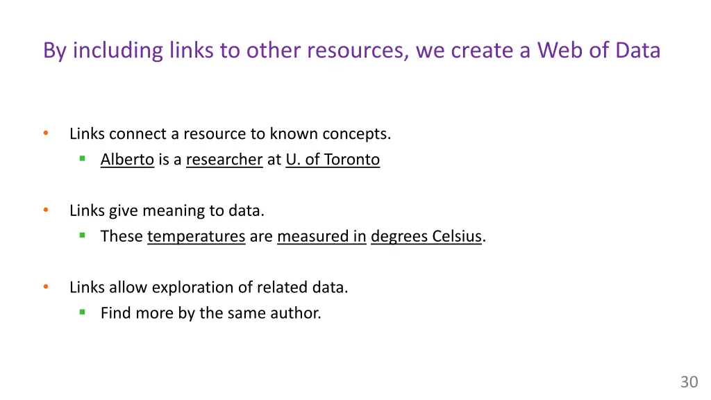 by including links to other resources we create