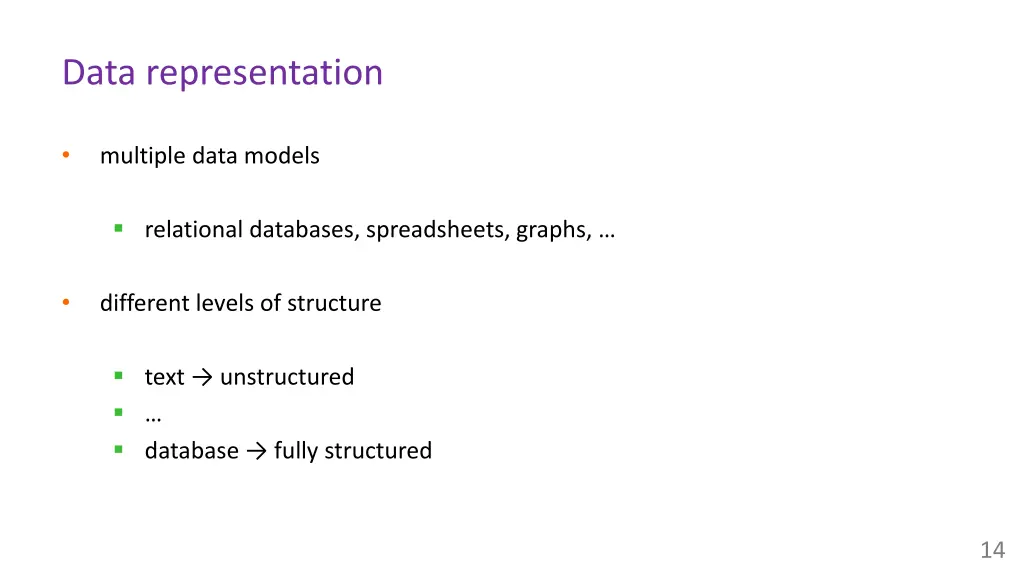 data representation