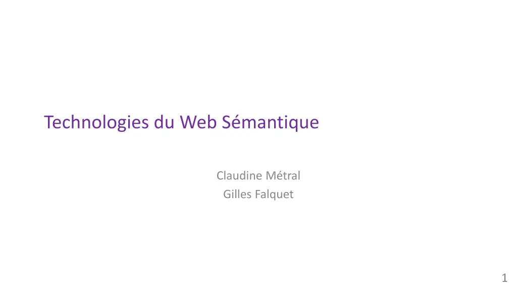 technologies du web s mantique