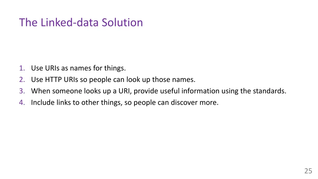 the linked data solution