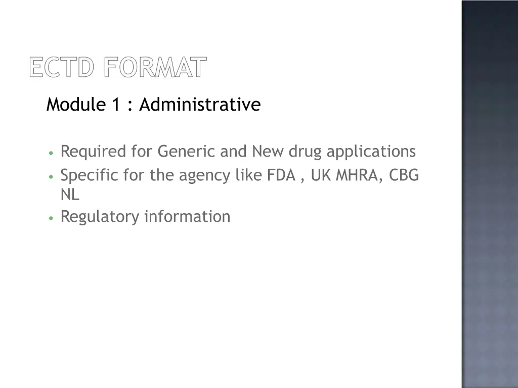 module 1 administrative