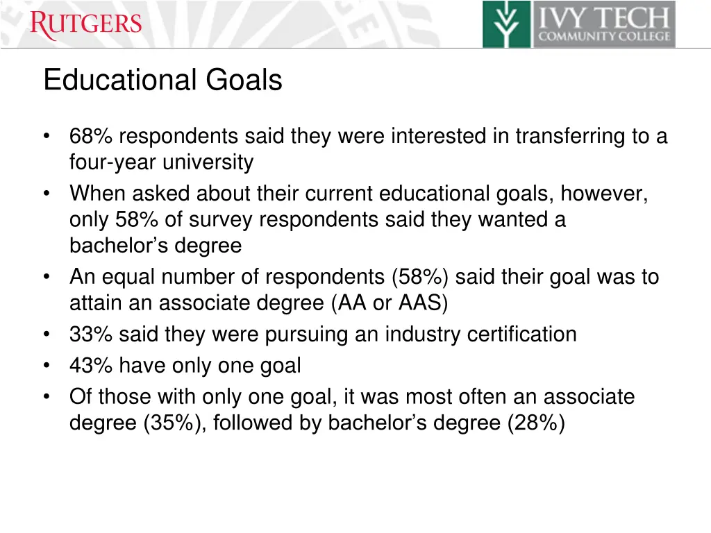 educational goals