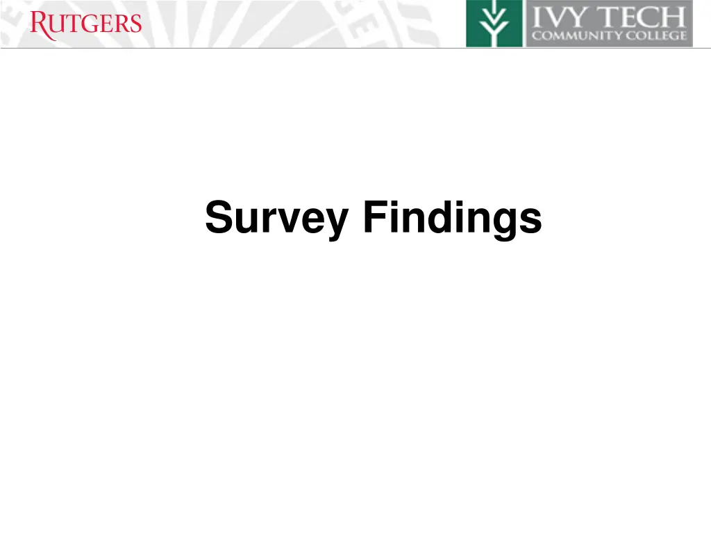 survey findings