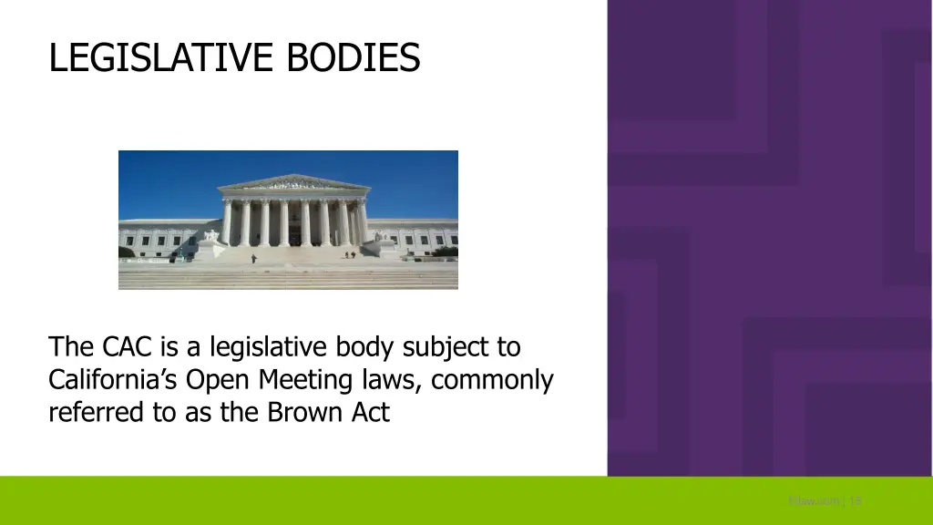 legislative bodies