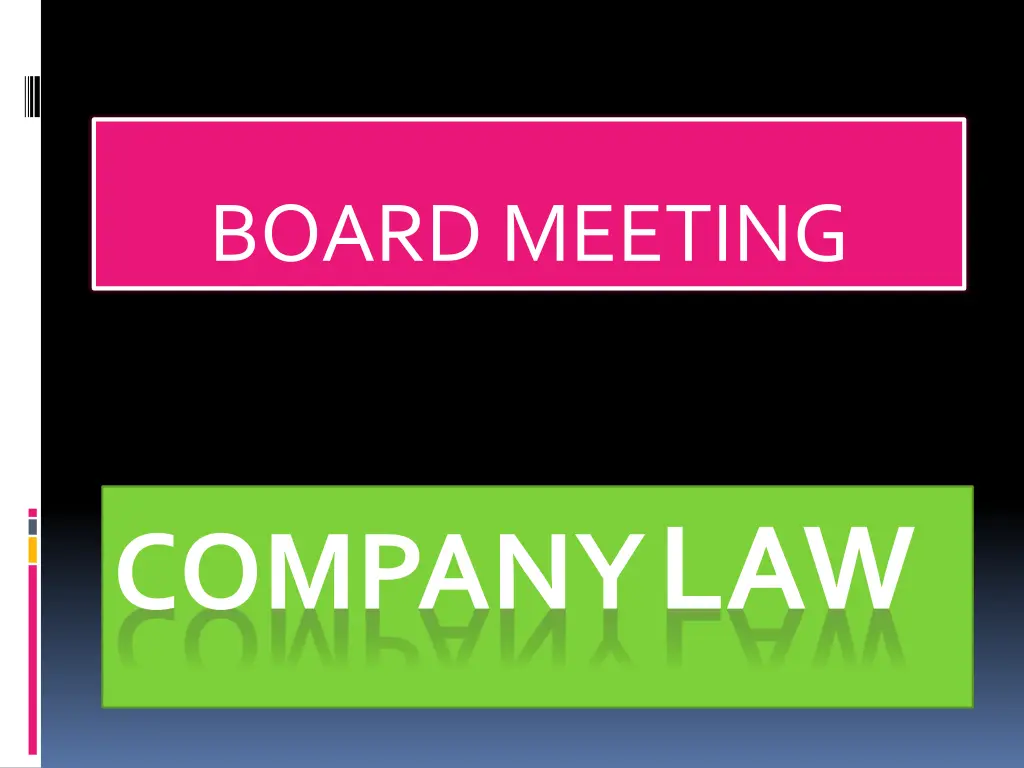 board meeting