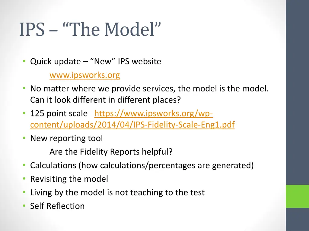 ips the model