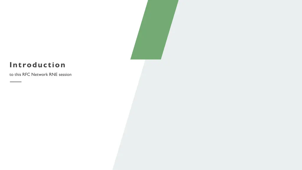 introduction to this rfc network rne session