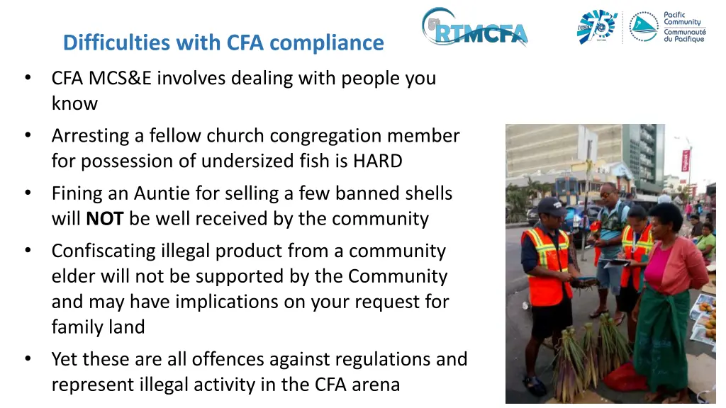 difficulties with cfa compliance