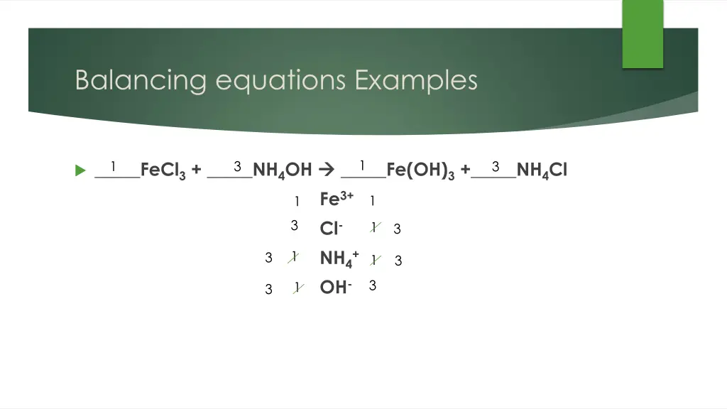 balancing equations examples 2