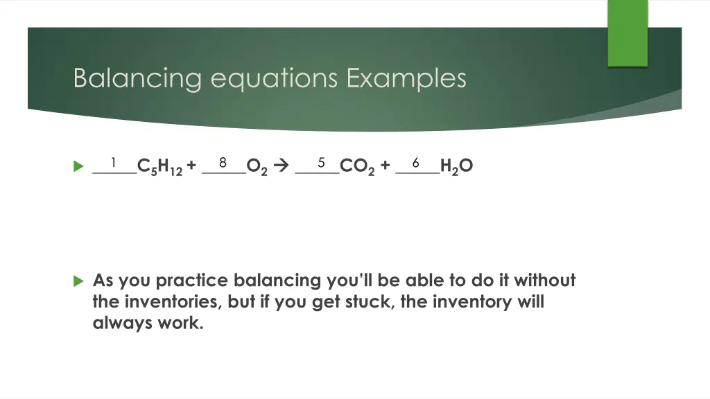 balancing equations examples 3