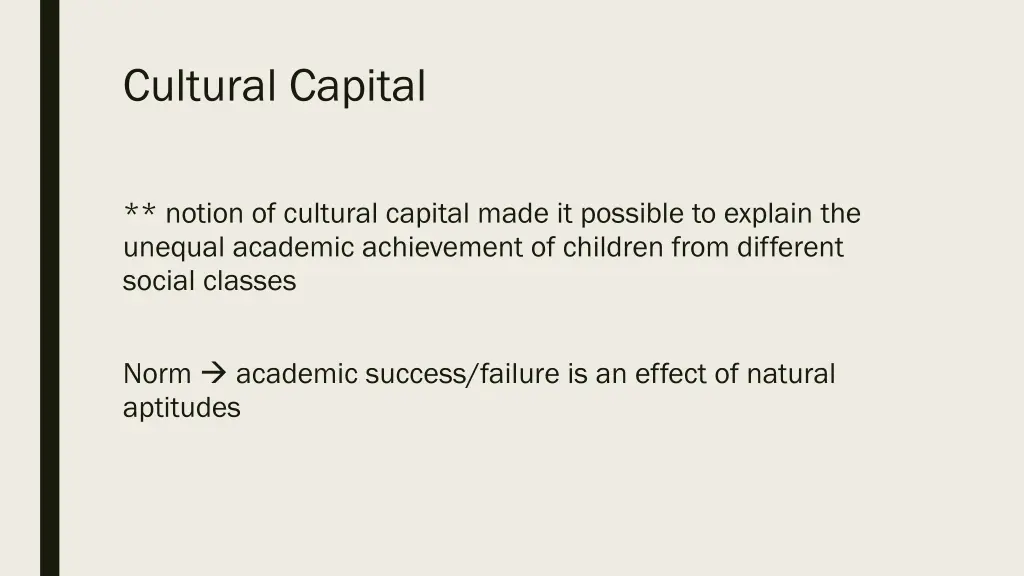 cultural capital