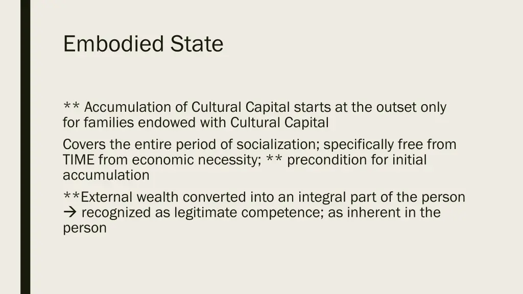 embodied state
