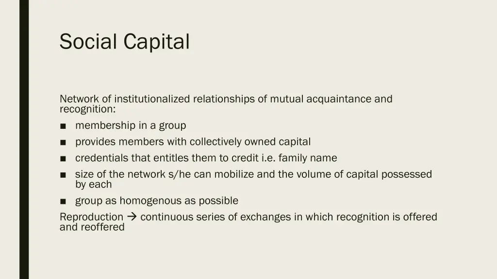 social capital