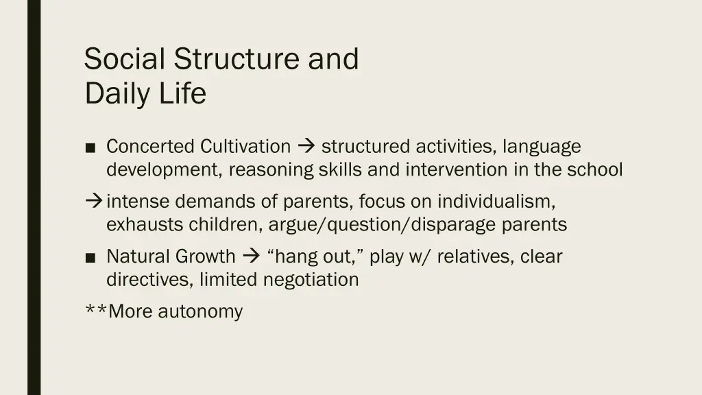 social structure and daily life