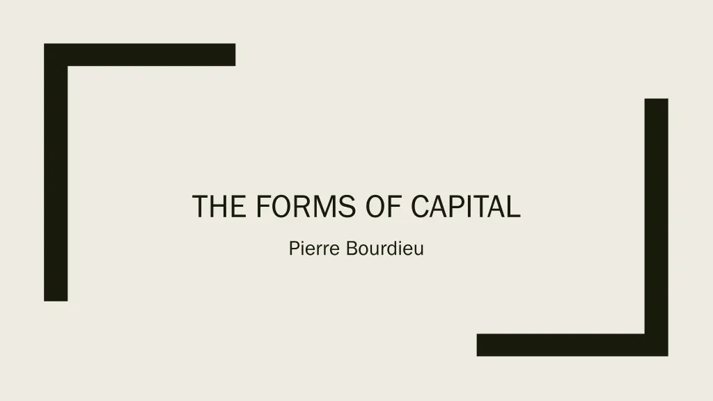 the forms of capital