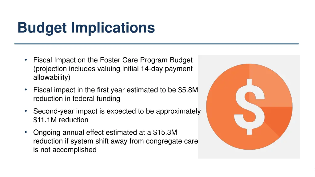 budget implications